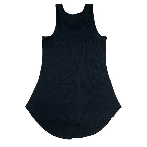 Under Armour Women’s Small Heat Gear Fitted Black Ribbed Tank Top Workout Gym - Picture 2 of 5
